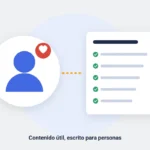 Ilustración: una persona y un documento con contenido útil verificado